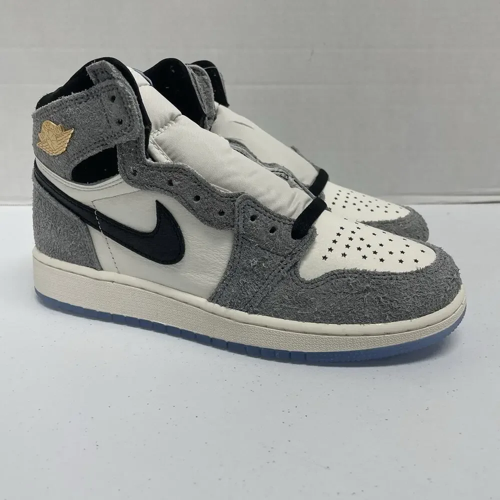Air Jordan 1 Retro High OG GS All-Star Cool Grey FD1437 003 Size 4.5 Y Kid White